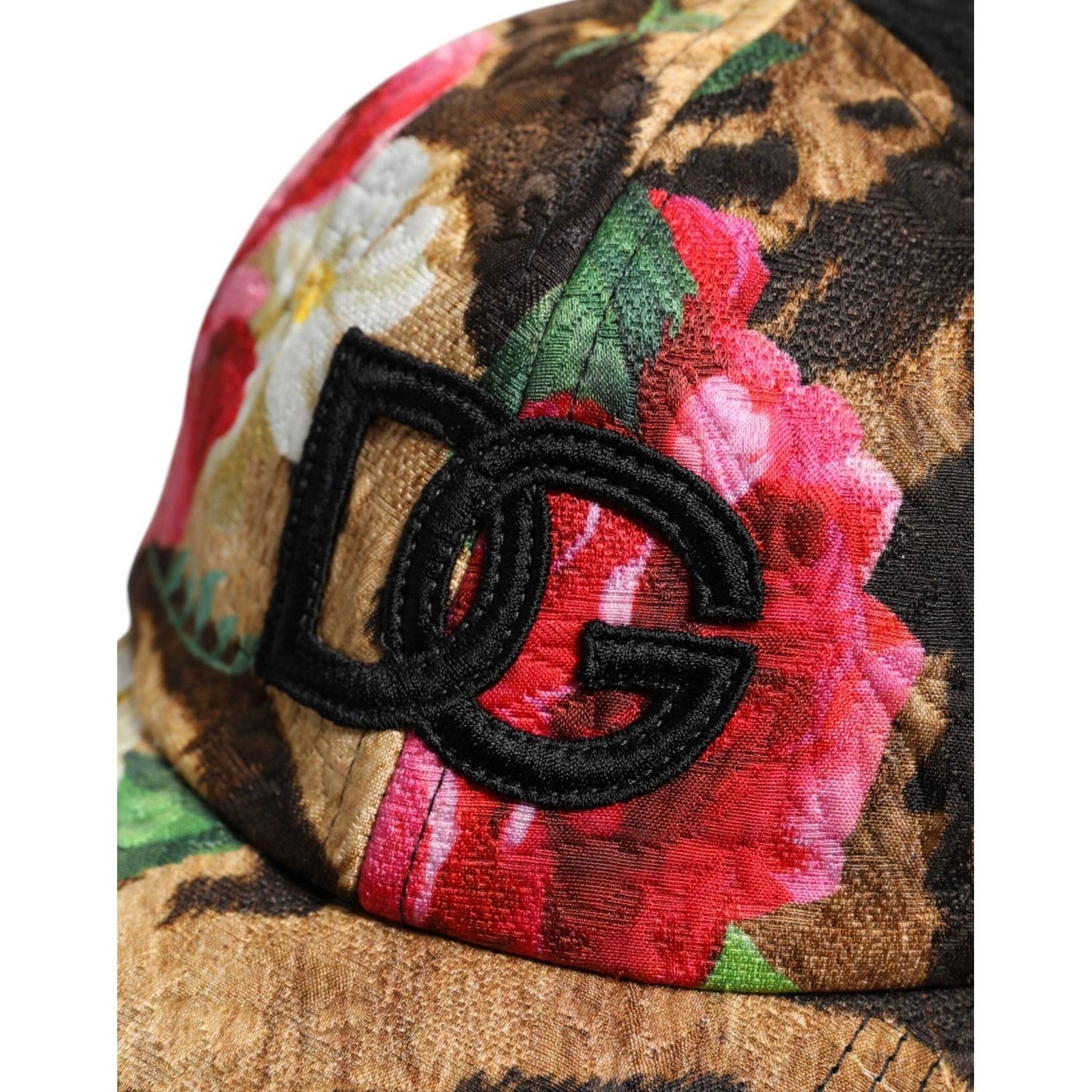 Dolce & Gabbana Multicolor DG Logo Patch 6 Panels Baseball Cap Dolce & Gabbana Sienna