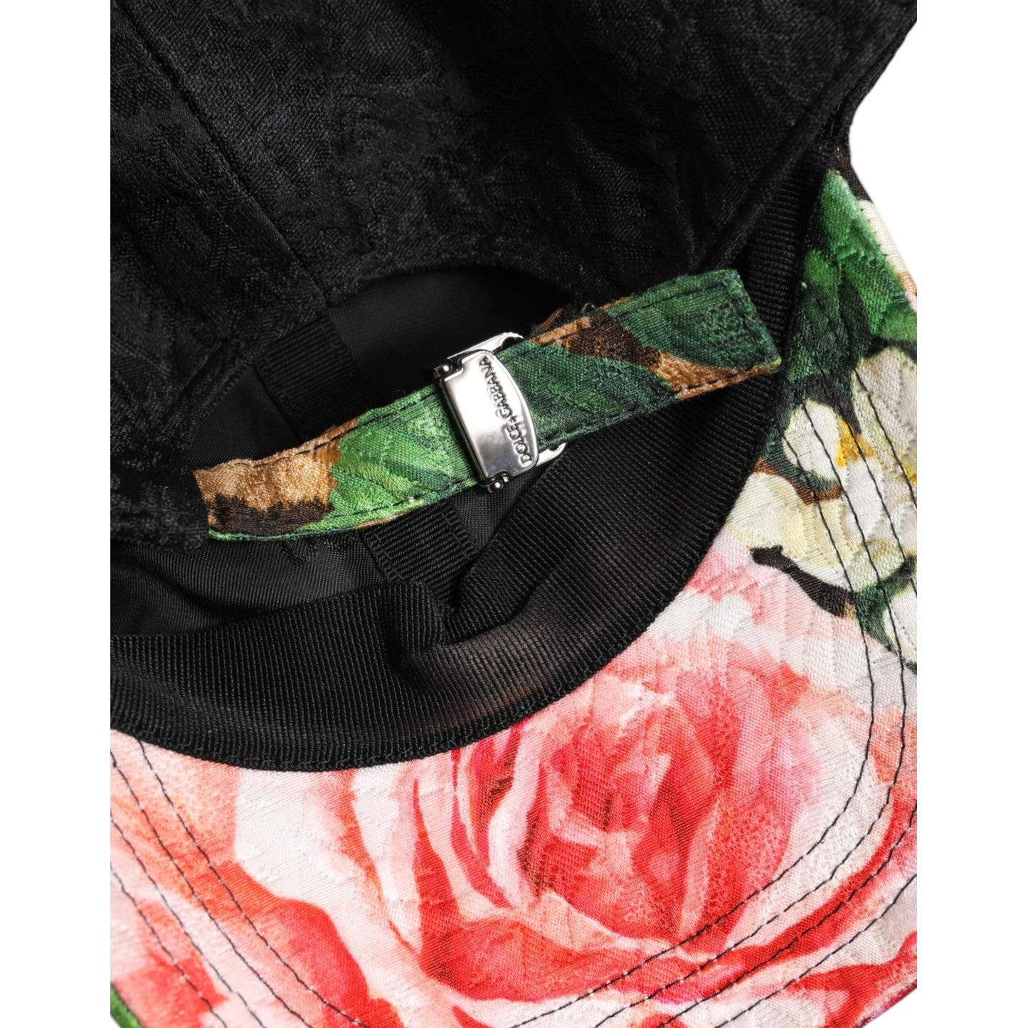 Dolce & Gabbana Multicolor DG Logo Patch 6 Panels Baseball Cap Dolce & Gabbana Black