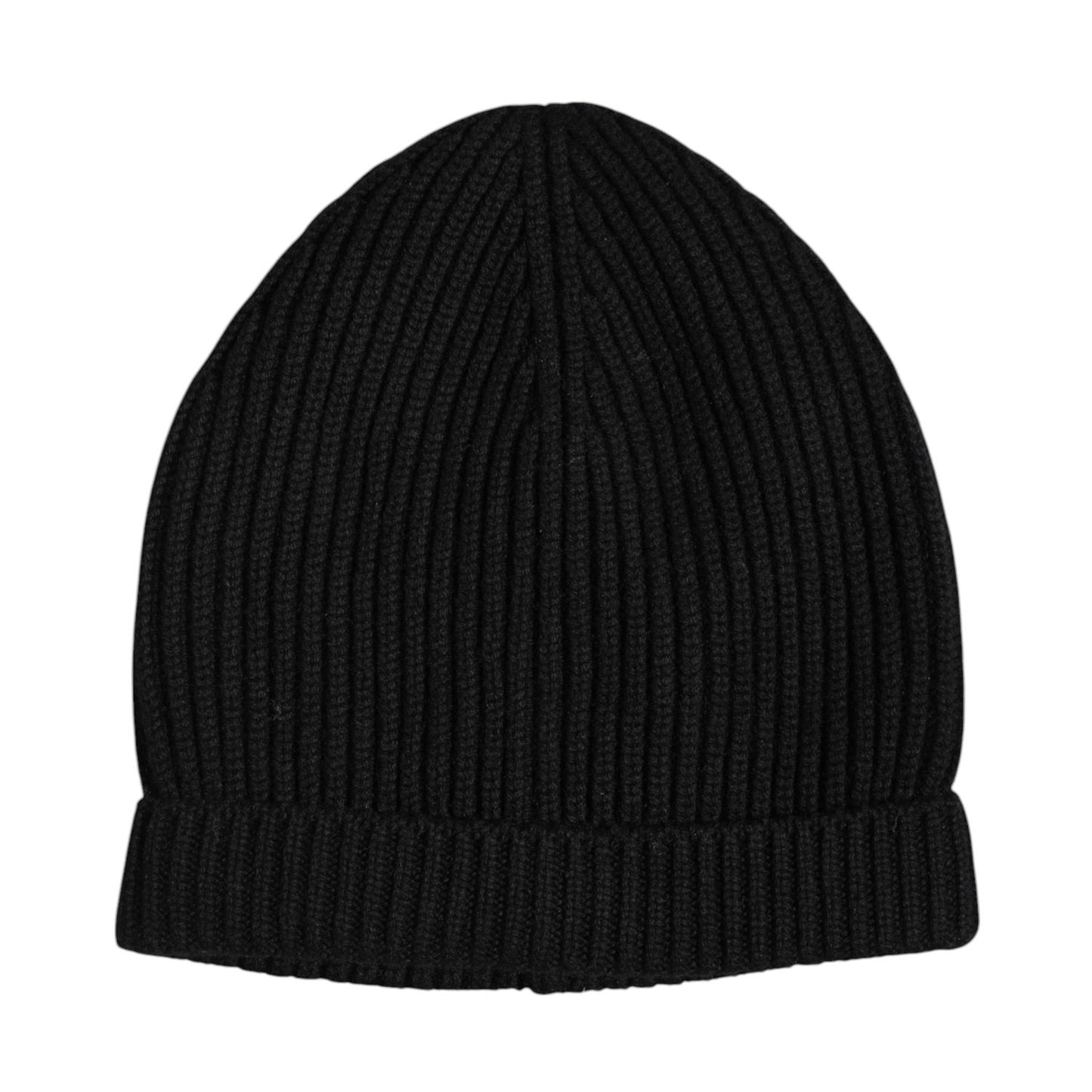 Dolce & Gabbana Black Cashmere Knitted Winter Beanie Hat HAT9847