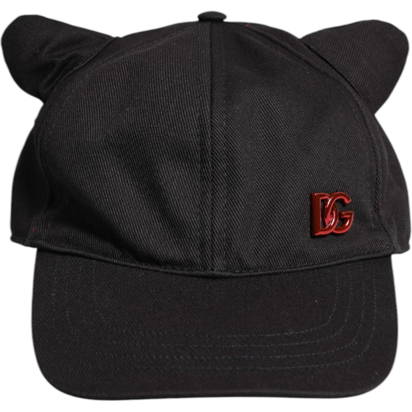 Dolce & Gabbana Black Cotton Logo Patch 6 Panels Baseball Cap Dolce & Gabbana Dark Slate Gray