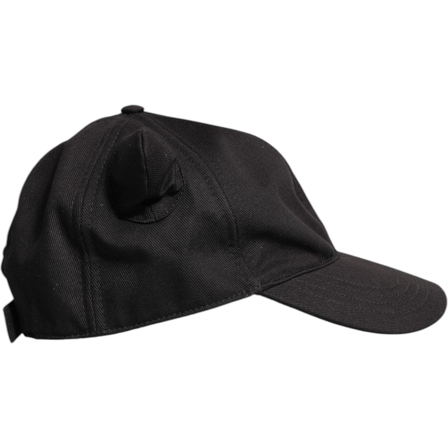Dolce & Gabbana Black Cotton Logo Patch 6 Panels Baseball Cap Dolce & Gabbana Dark Slate Gray