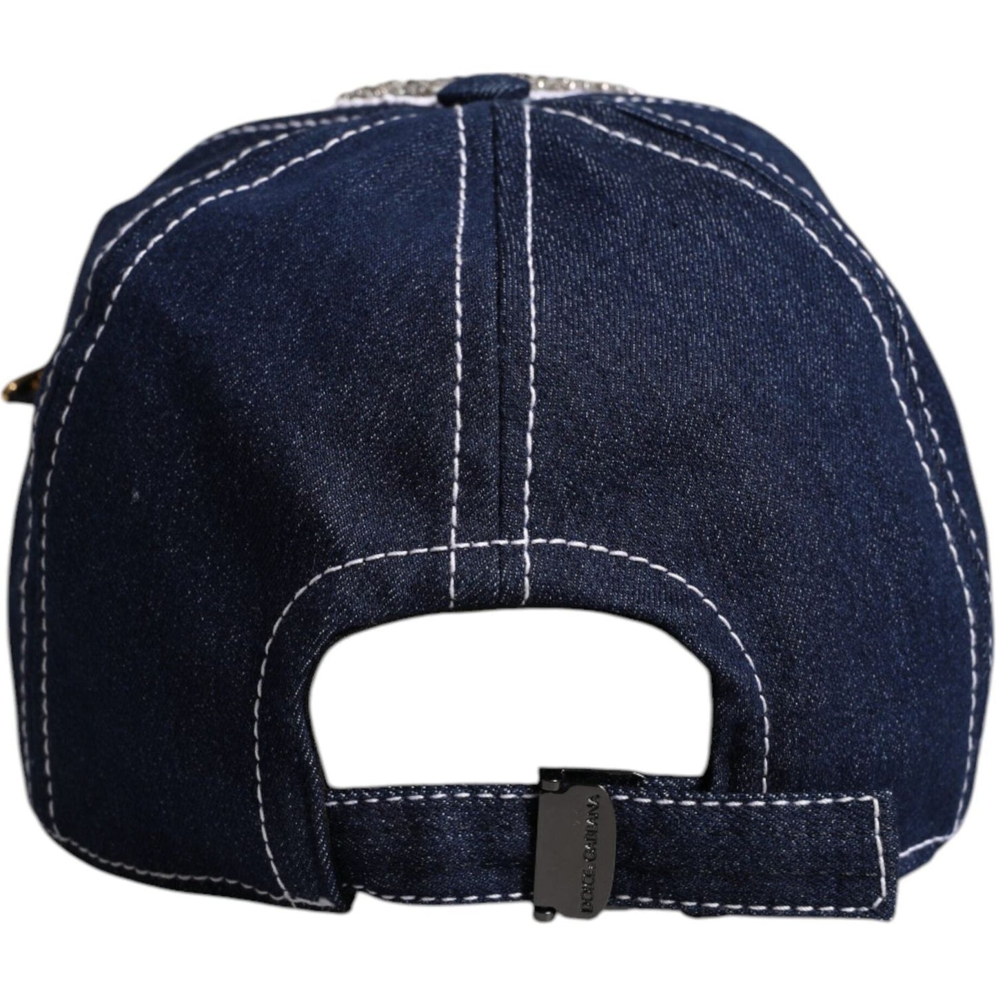 Dolce & Gabbana Blue Crystal Embellishment Baseball Cap Dolce & Gabbana Dark Slate Gray
