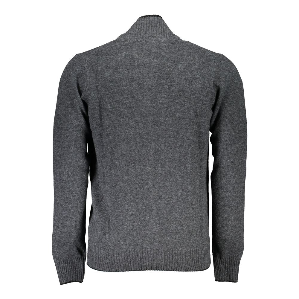North Sails Gray Polyamide Men Cardigan North Sails Dark Slate Gray