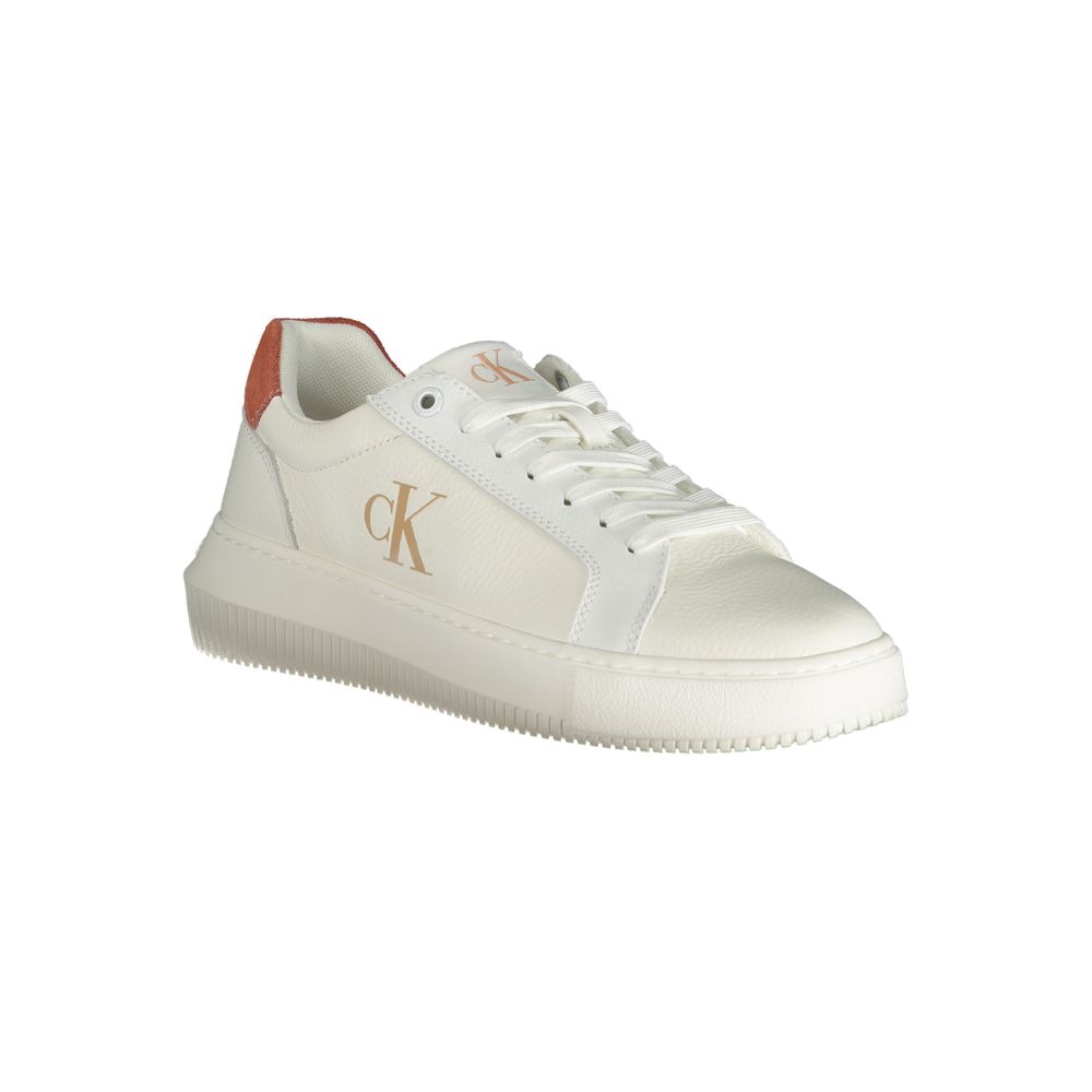 Calvin Klein White Polyethylene Women Sneaker Calvin Klein Light Gray