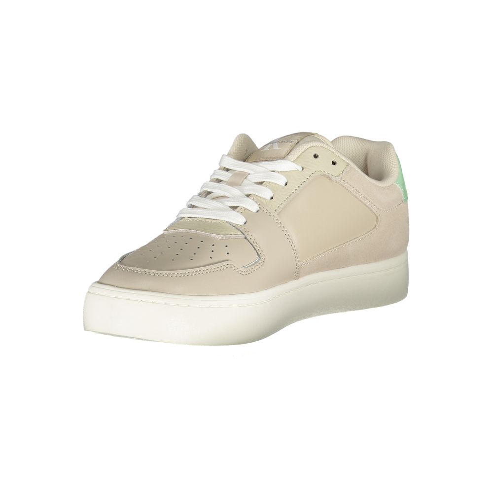 Calvin Klein Beige Polyester Sneaker Calvin Klein Light Gray