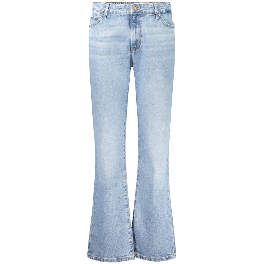 Guess Jeans Light Blue Cotton Jeans & Pant Guess Jeans Light Steel Blue