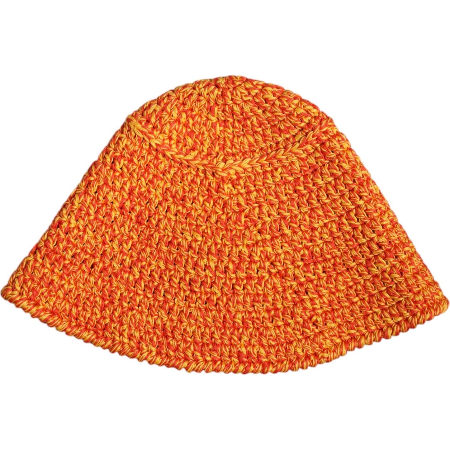 Dolce & Gabbana Orange Cotton Crochet DG Logo Bucket Hat Dolce & Gabbana Chocolate