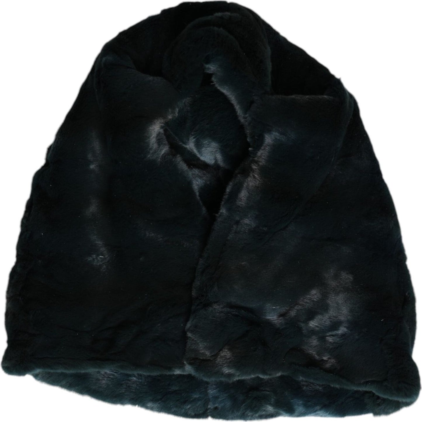 Dolce & Gabbana Black Weasel Fur Womens Beanie Hat Dolce & Gabbana Black