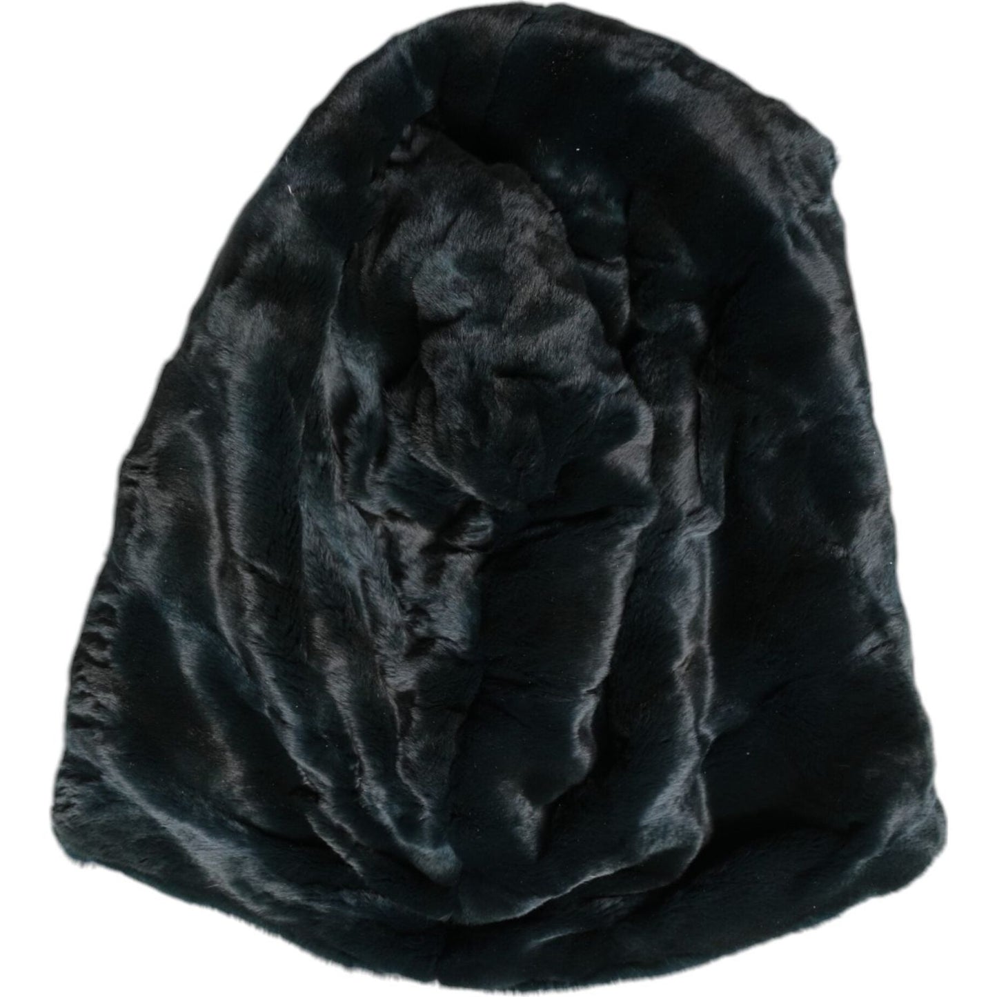 Dolce & Gabbana Black Weasel Fur Womens Beanie Hat Dolce & Gabbana Black