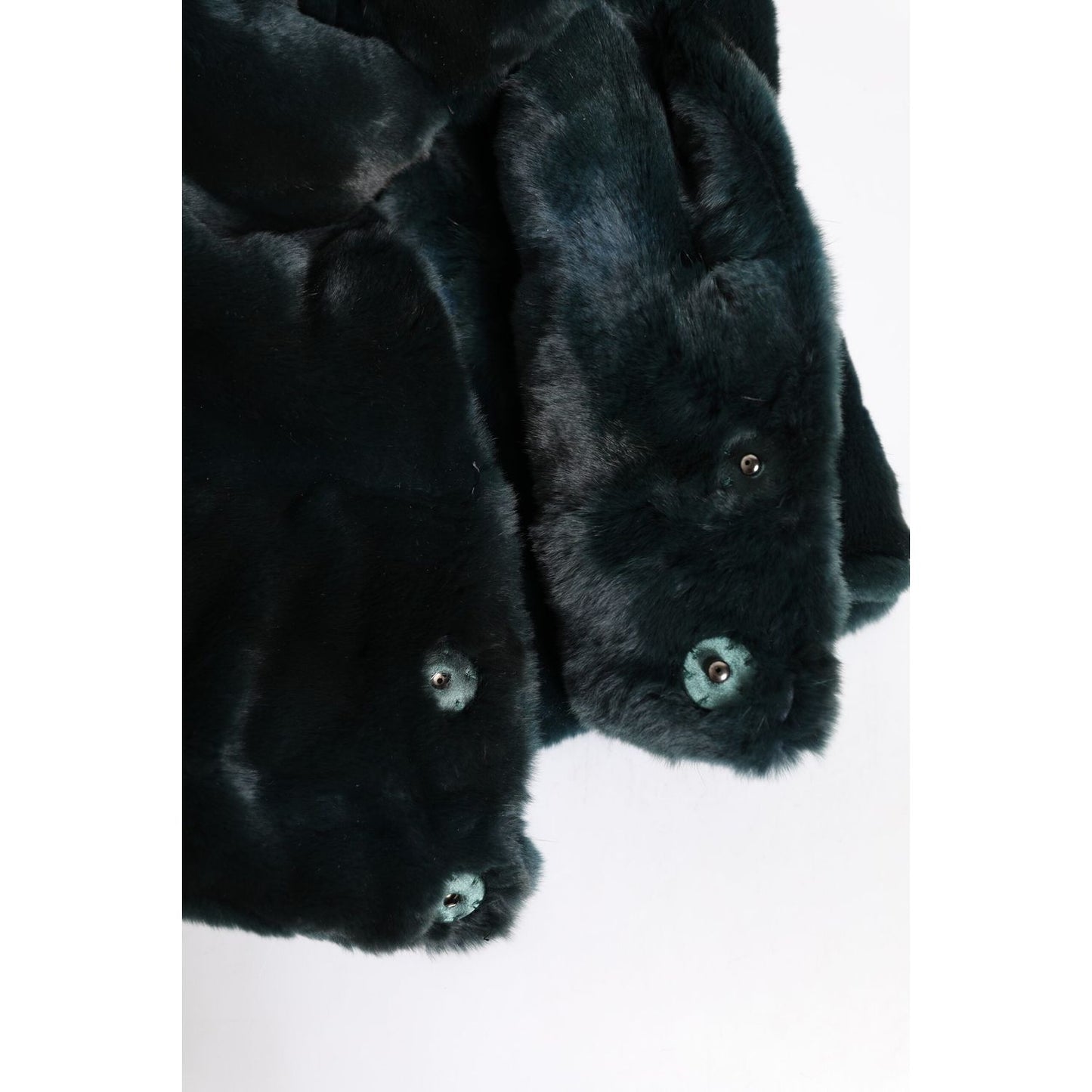 Dolce & Gabbana Black Weasel Fur Womens Beanie Hat Dolce & Gabbana Black