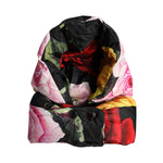 Dolce & Gabbana Black Floral Print Whole Head Wrap Hat HAT9747