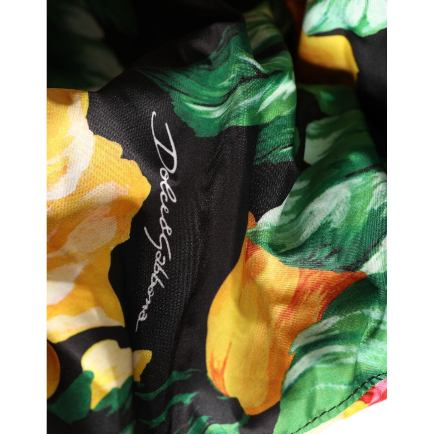 Dolce & Gabbana Multicolor Floral Print Whole Head Wrap Hat Dolce & Gabbana Dark Khaki