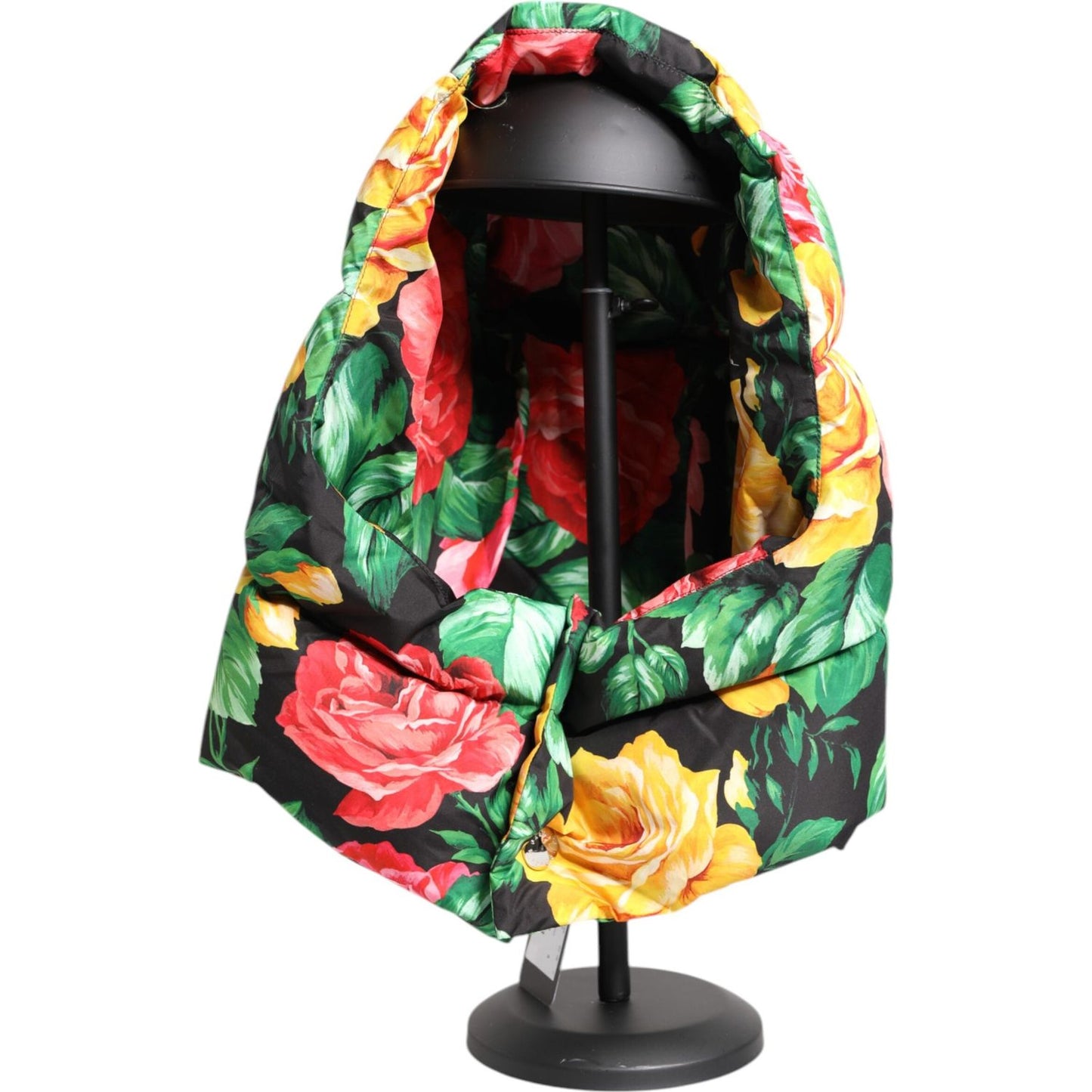 Dolce & Gabbana Multicolor Floral Print Whole Head Wrap Hat Dolce & Gabbana Dark Salmon