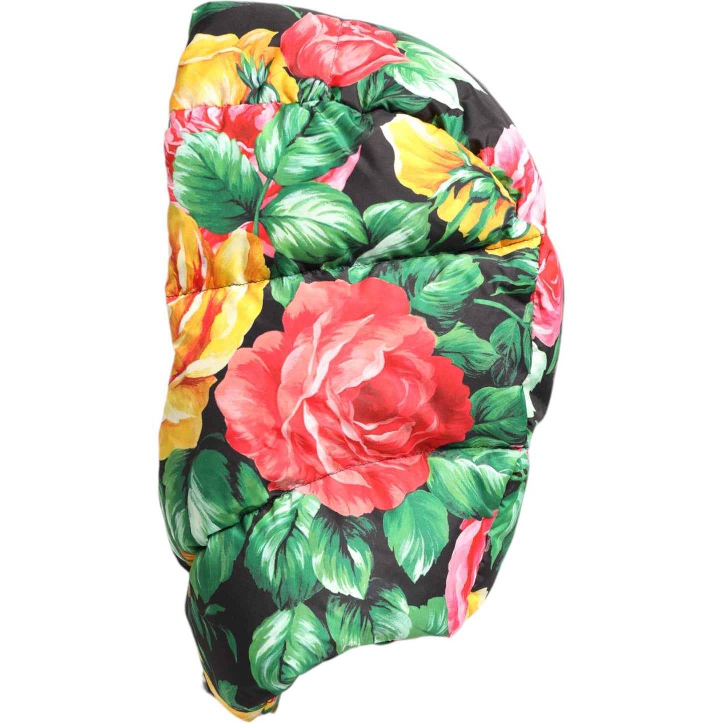 Dolce & Gabbana Multicolor Floral Print Whole Head Wrap Hat Dolce & Gabbana Rosy Brown