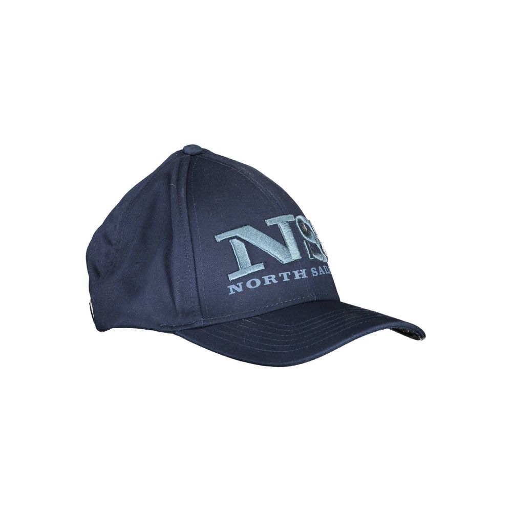 North Sails Blue Cotton Men Cap North Sails Dark Slate Gray
