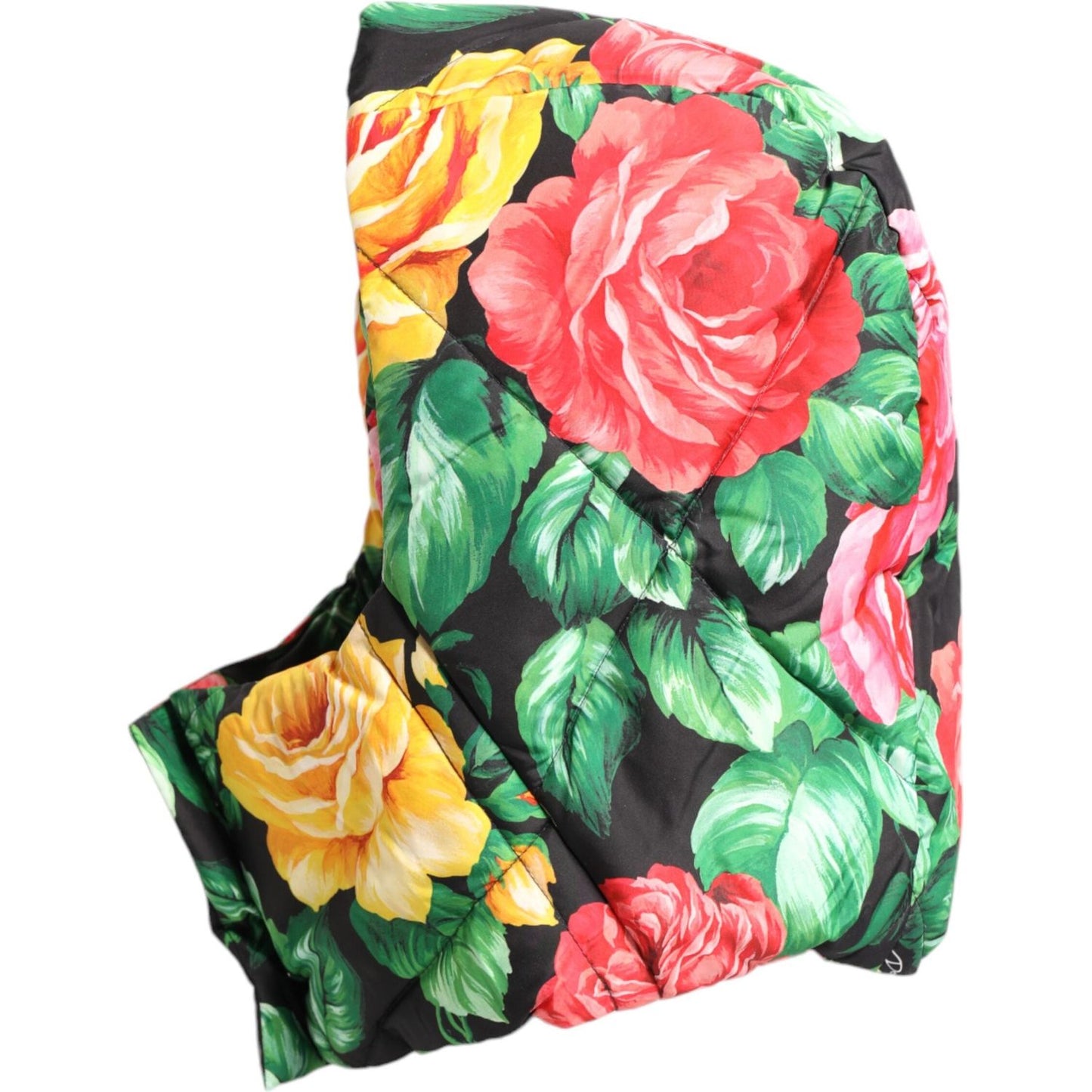 Dolce & Gabbana Multicolor Floral Print Whole Head Wrap Hat Dolce & Gabbana Rosy Brown