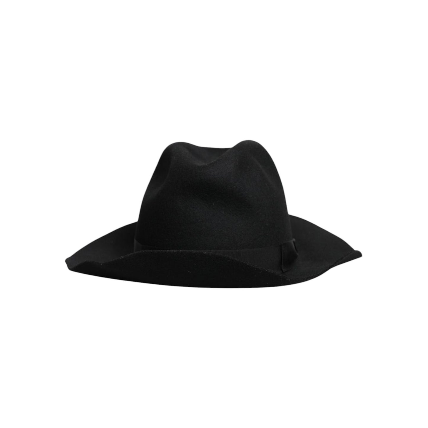 Dolce & Gabbana Black Wide Brim Trilby Fedora Hat HAT9751-57