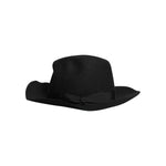 Dolce & Gabbana Black Wide Brim Trilby Fedora Hat HAT9751-57