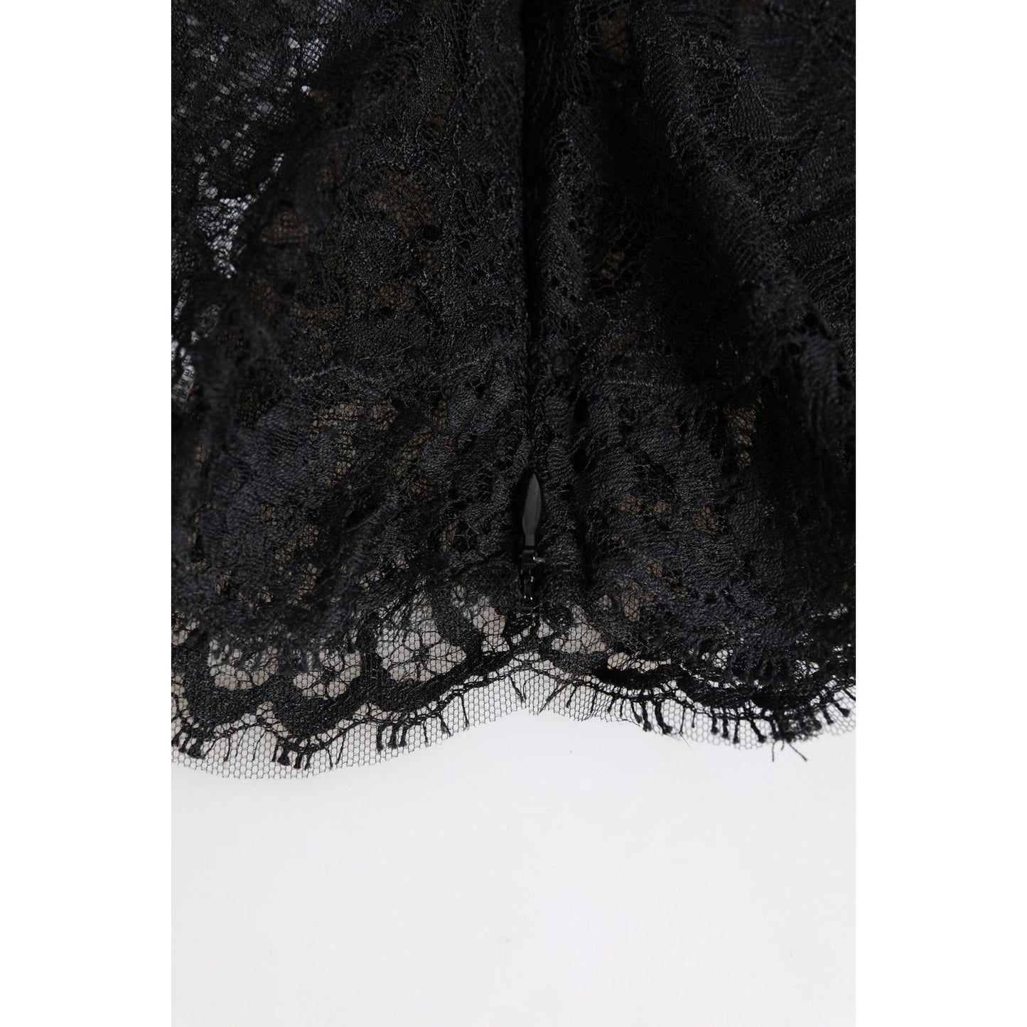 Dolce & Gabbana Black Floral Lace Whole Head Wrap Hat Dolce & Gabbana Black