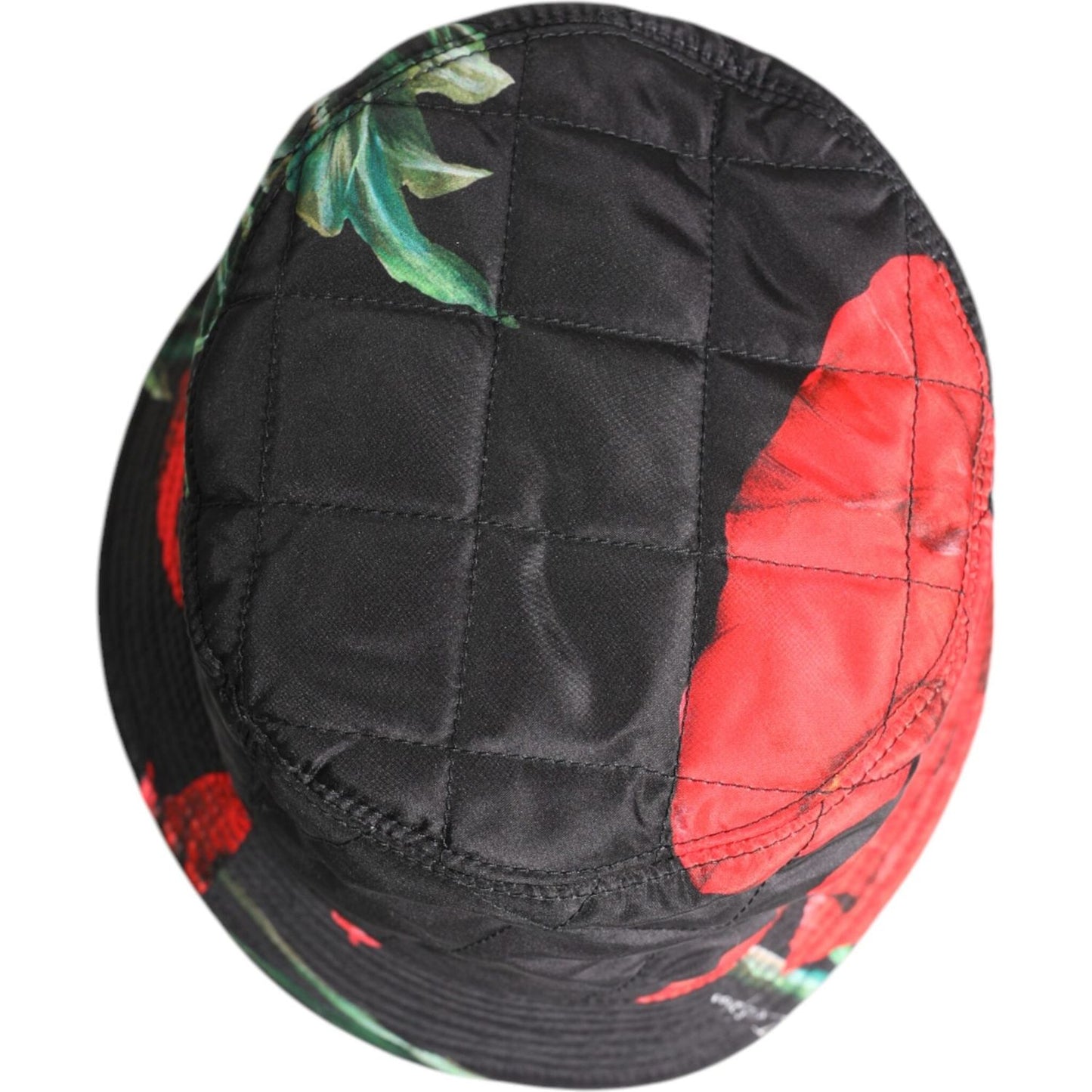 Dolce & Gabbana Multicolor DG Plaque Wide Brim Bucket Hat Dolce & Gabbana Dark Slate Gray
