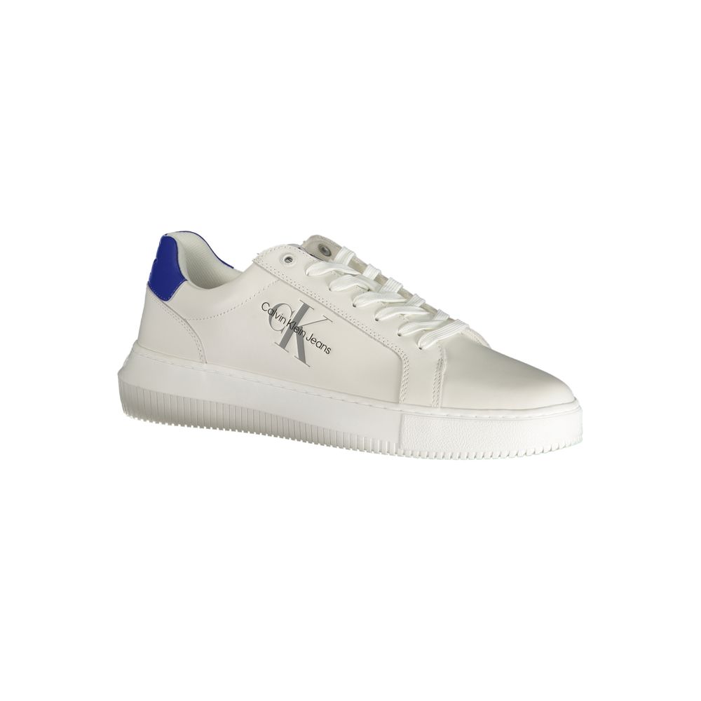 Calvin Klein White Polyester Sneaker Calvin Klein Light Gray