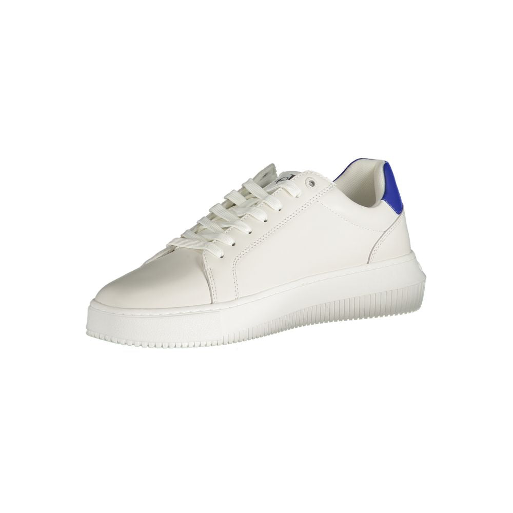 Calvin Klein White Polyester Sneaker Calvin Klein Light Gray