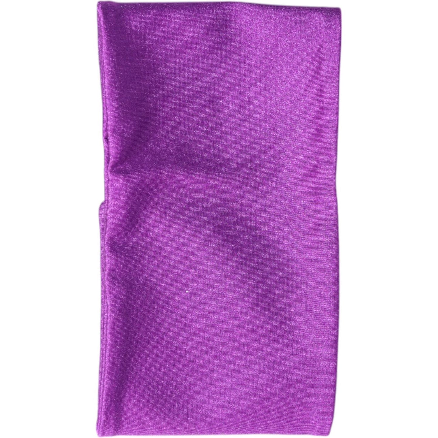 Dolce & Gabbana Purple Nylon Stretch Women Neck Warmer Scarf Dolce & Gabbana Dark Orchid