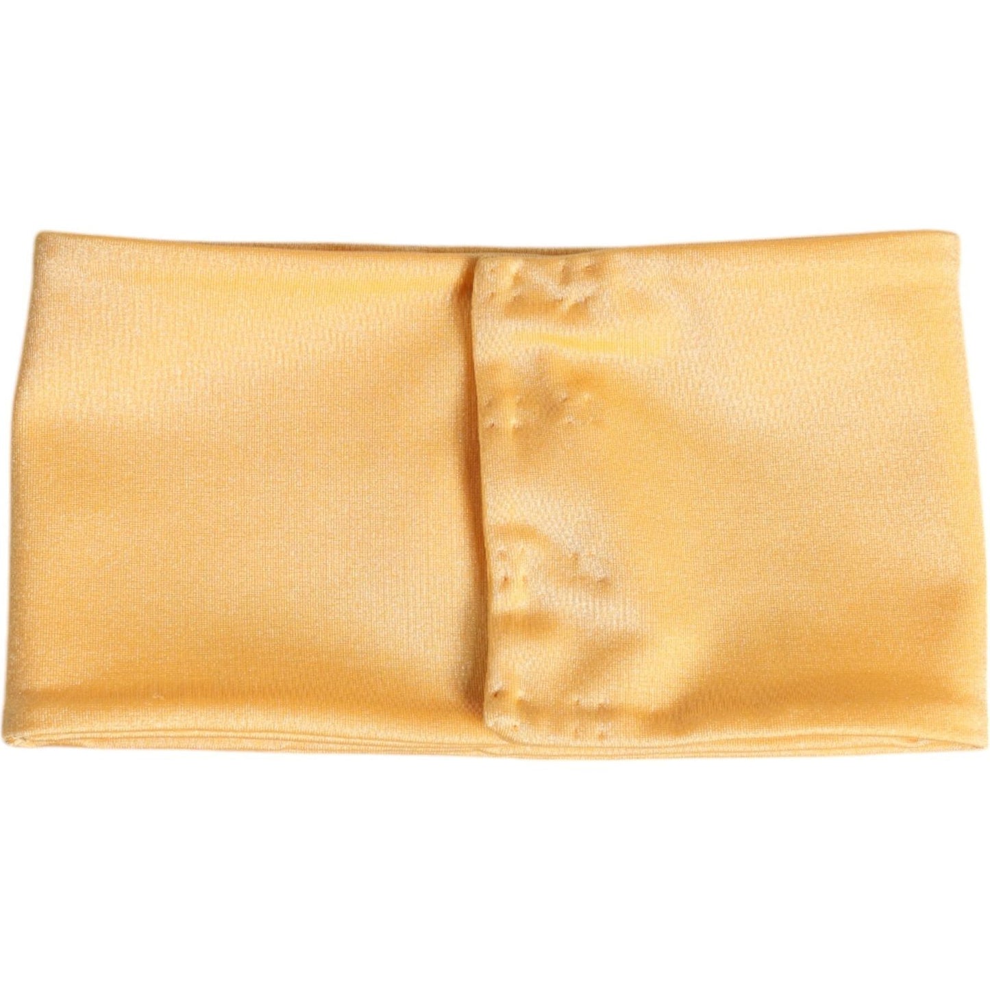 Dolce & Gabbana Yellow Nylon Stretch Women Neck Warmer Scarf Dolce & Gabbana Light Goldenrod