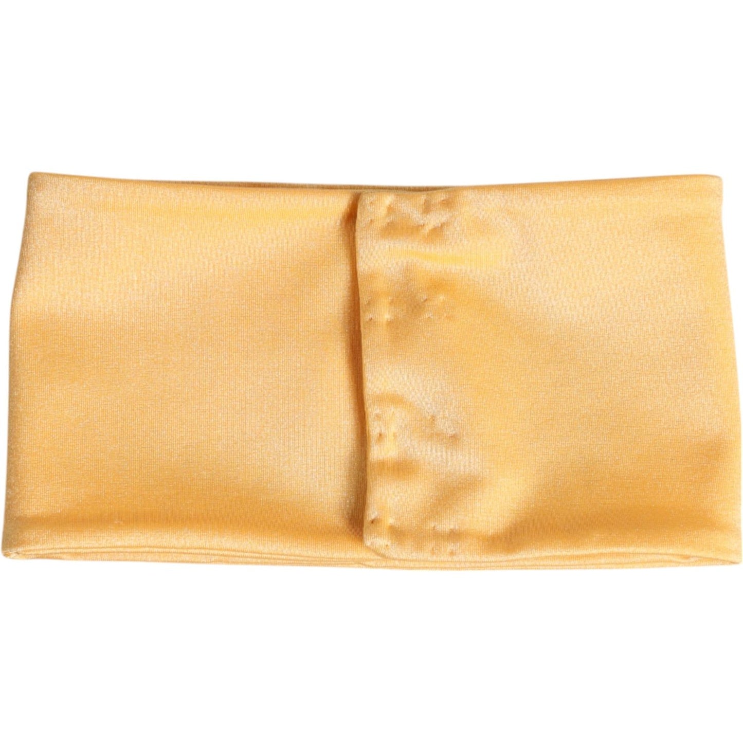 Dolce & Gabbana Yellow Nylon Stretch Women Neck Warmer Scarf Dolce & Gabbana Light Goldenrod