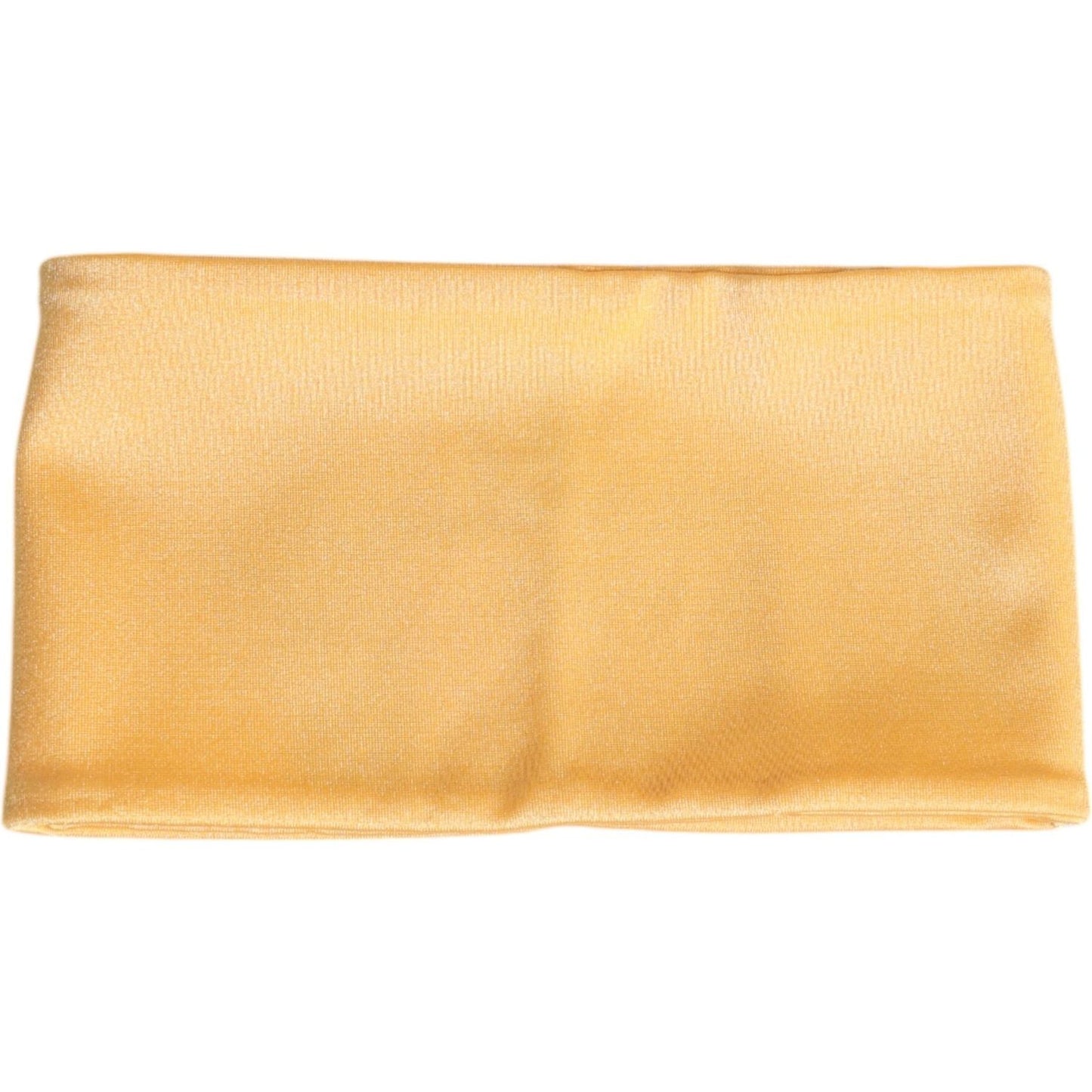 Dolce & Gabbana Yellow Nylon Stretch Women Neck Warmer Scarf Dolce & Gabbana Light Goldenrod