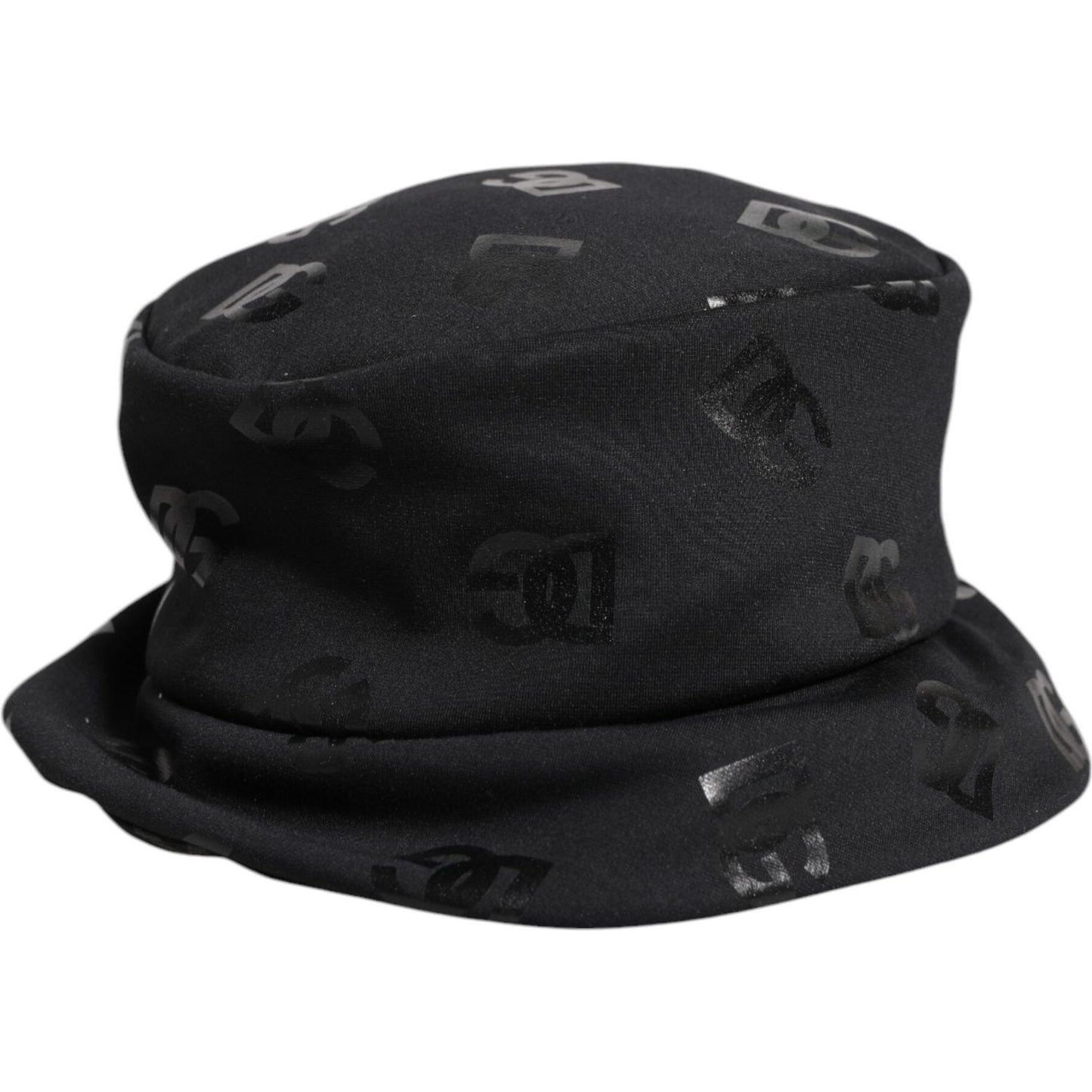 Dolce & Gabbana Black DG Monogram Polyester Jacquard Bucket Hat Dolce & Gabbana Black