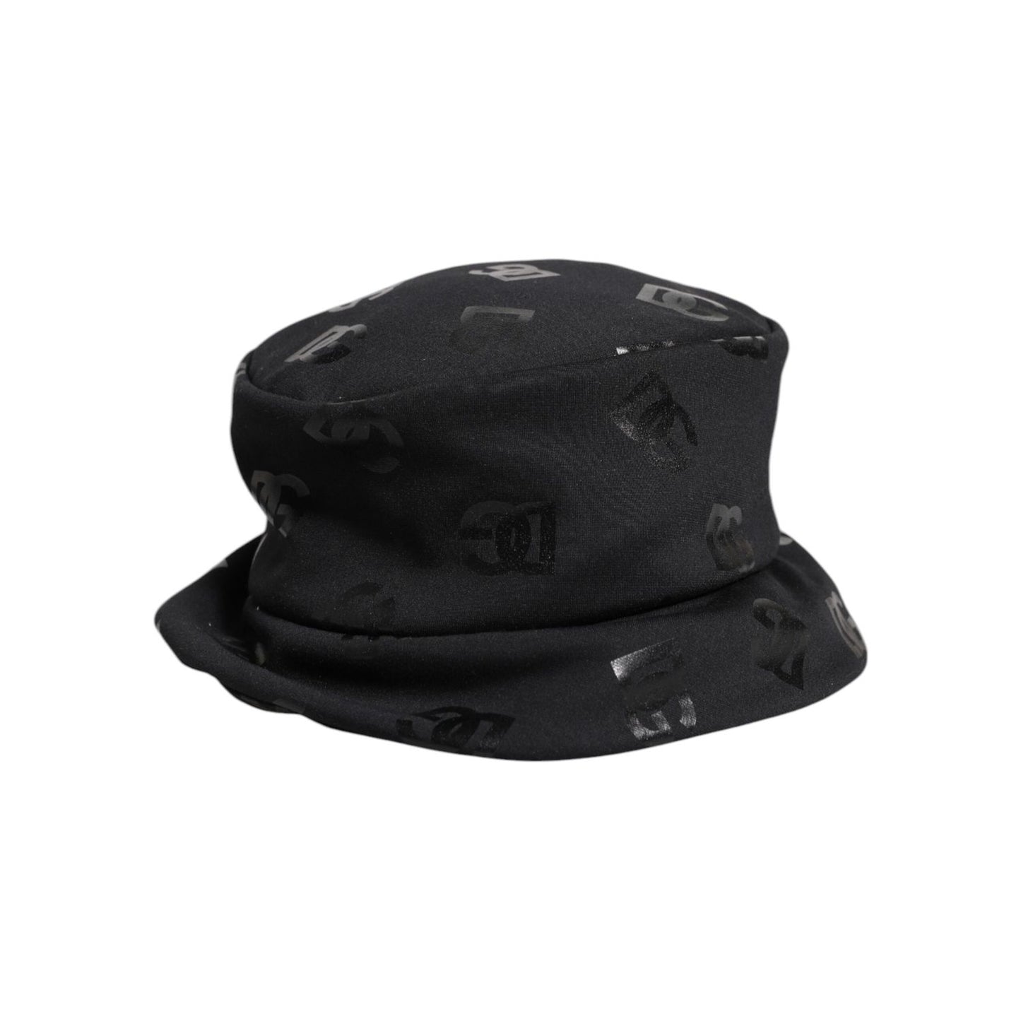 Dolce & Gabbana Black DG Monogram Polyester Jacquard Bucket Hat HAT9834-56