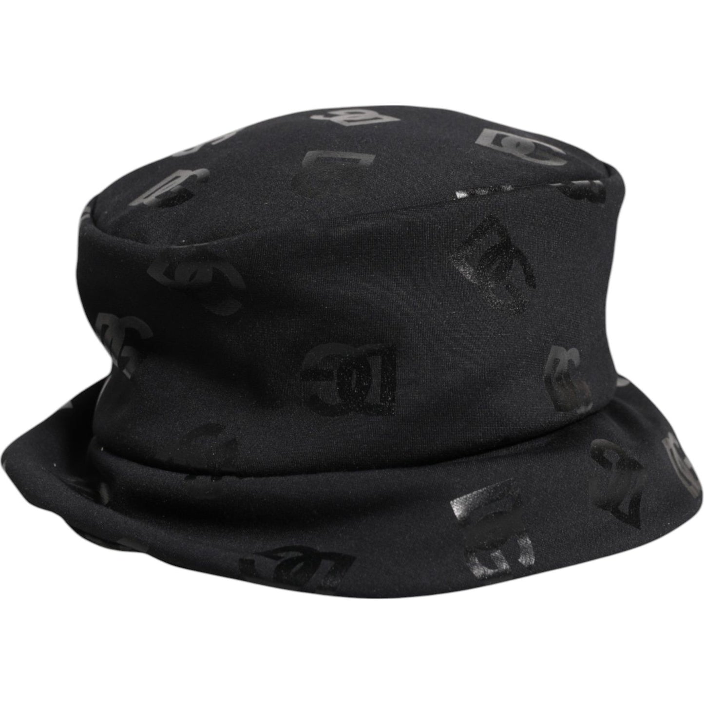 Dolce & Gabbana Black DG Monogram Polyester Jacquard Bucket Hat Dolce & Gabbana Black