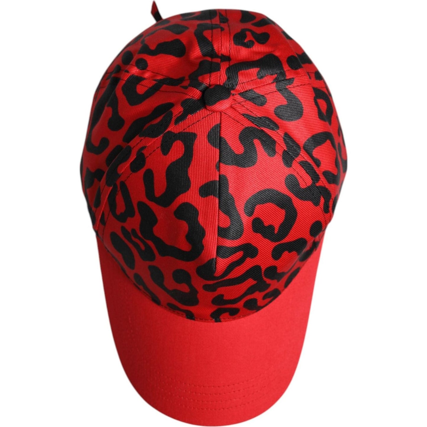 Dolce & Gabbana Red Cotton 6 Panels Women Baseball Cap Dolce & Gabbana Firebrick