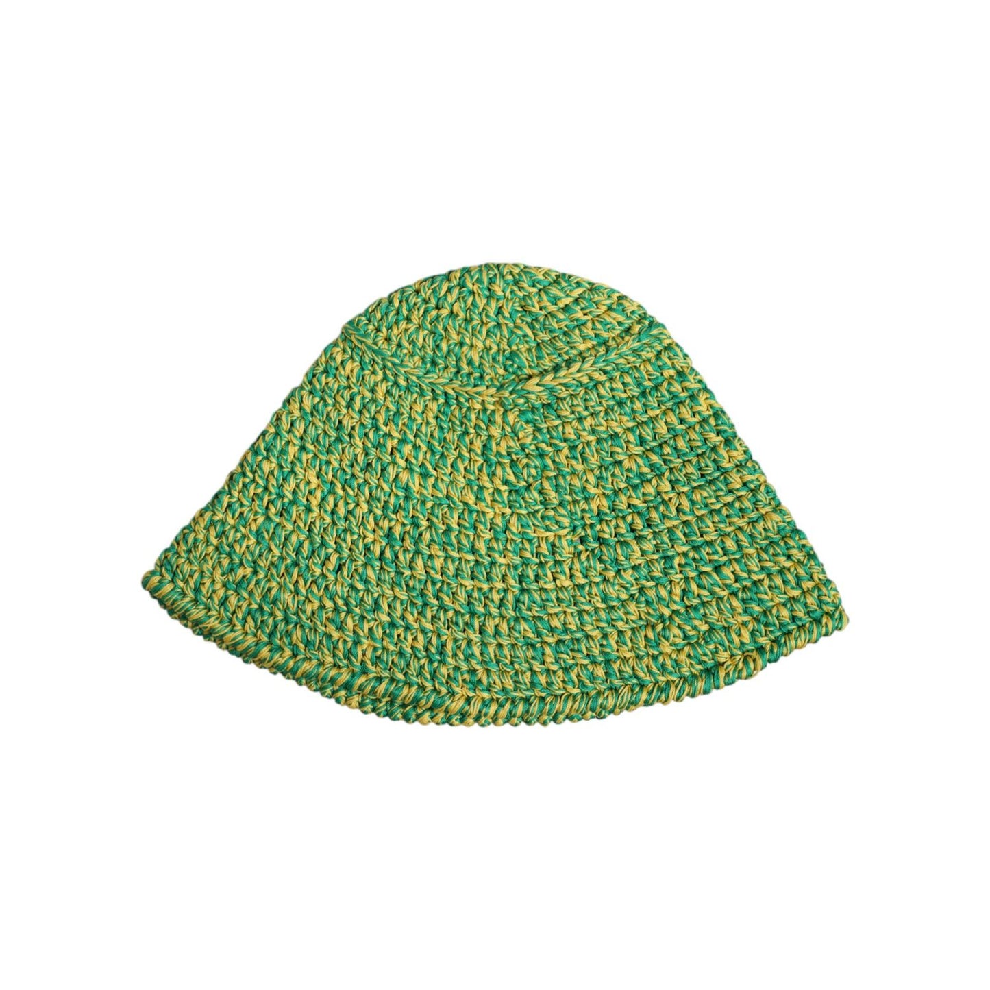 Dolce & Gabbana Green Cotton Crochet DG Logo Bucket Hat HAT9858-58