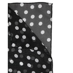 Dolce & Gabbana Black Polka Dots Polyester Wrap Shawl Scarf MS7480