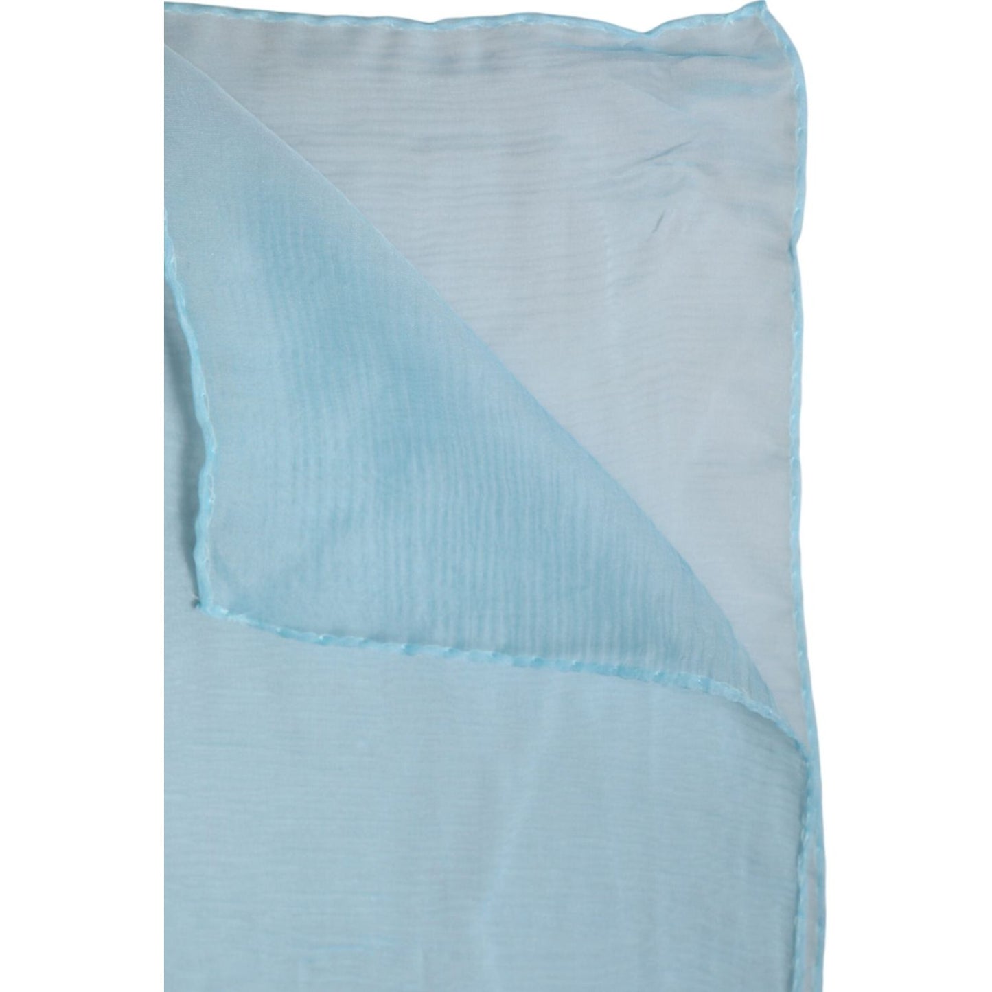 Dolce & Gabbana Light Blue Silk Rectangle Wrap Shawl Scarf Dolce & Gabbana Light Steel Blue
