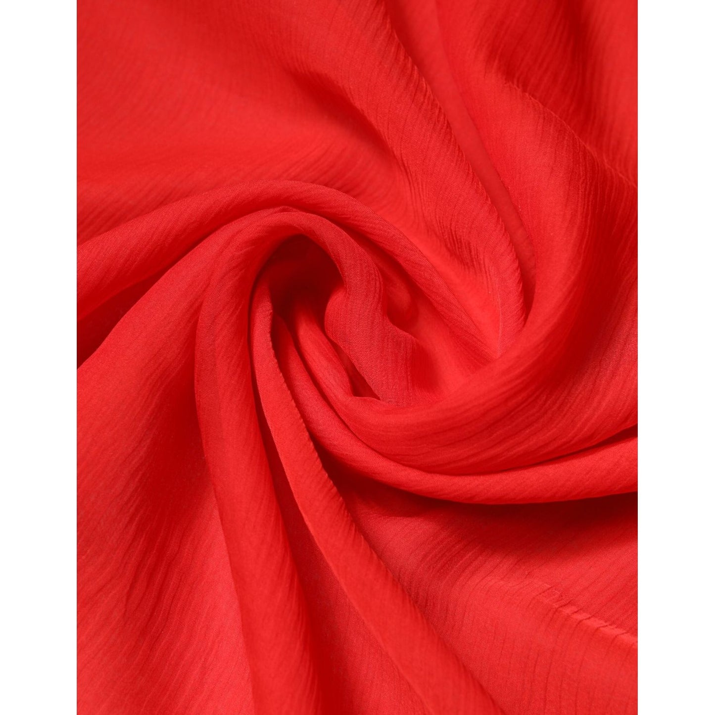 Dolce & Gabbana Red Silk Rectangle Women Wrap Shawl Scarf Dolce & Gabbana Firebrick