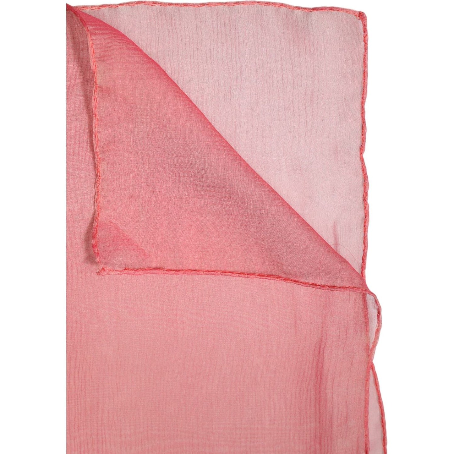 Dolce & Gabbana Pink Silk Rectangle Women Wrap Shawl Scarf Dolce & Gabbana Dark Salmon
