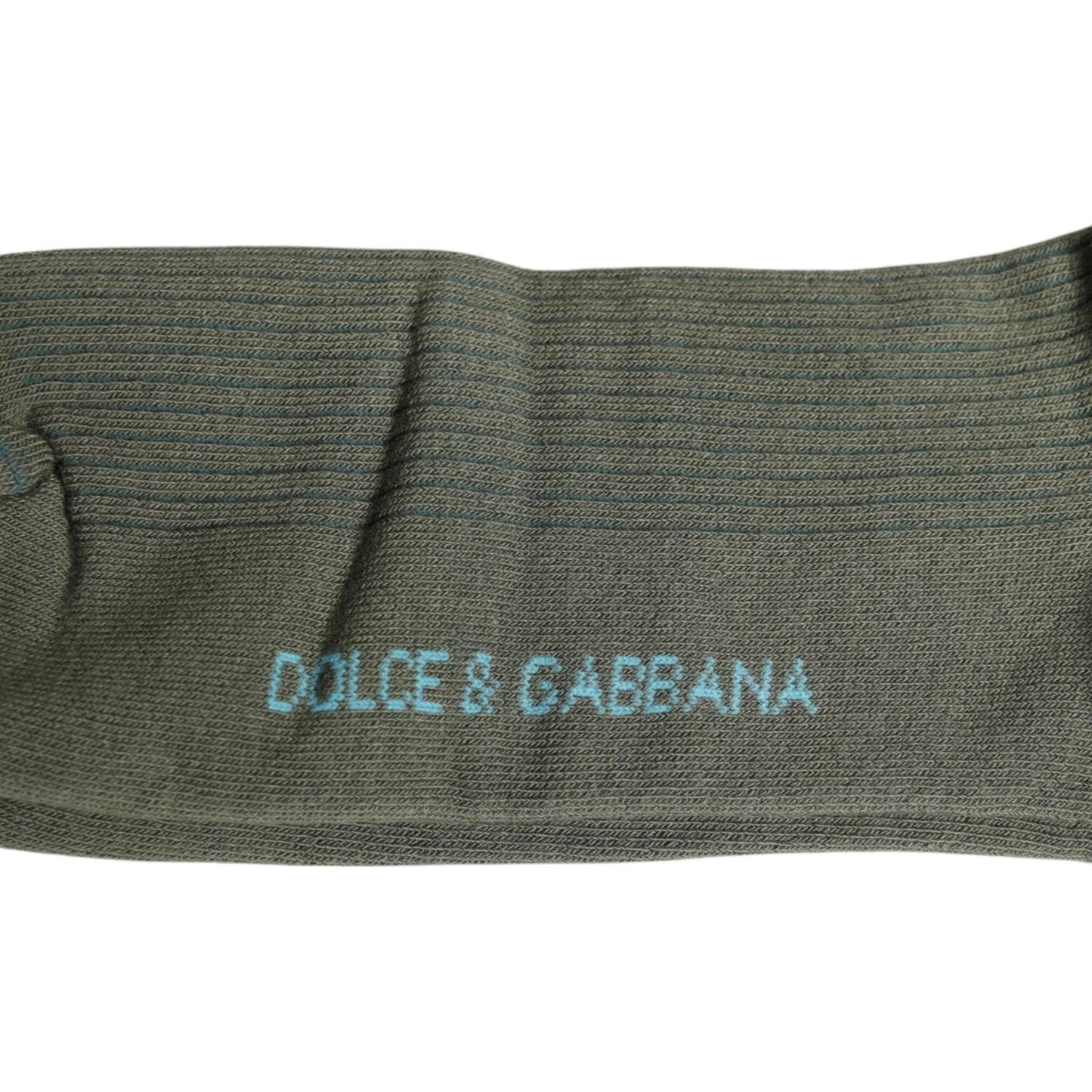 Dolce & Gabbana Gray Cotton DG Bear Mid Calf Socks Dolce & Gabbana Dim Gray