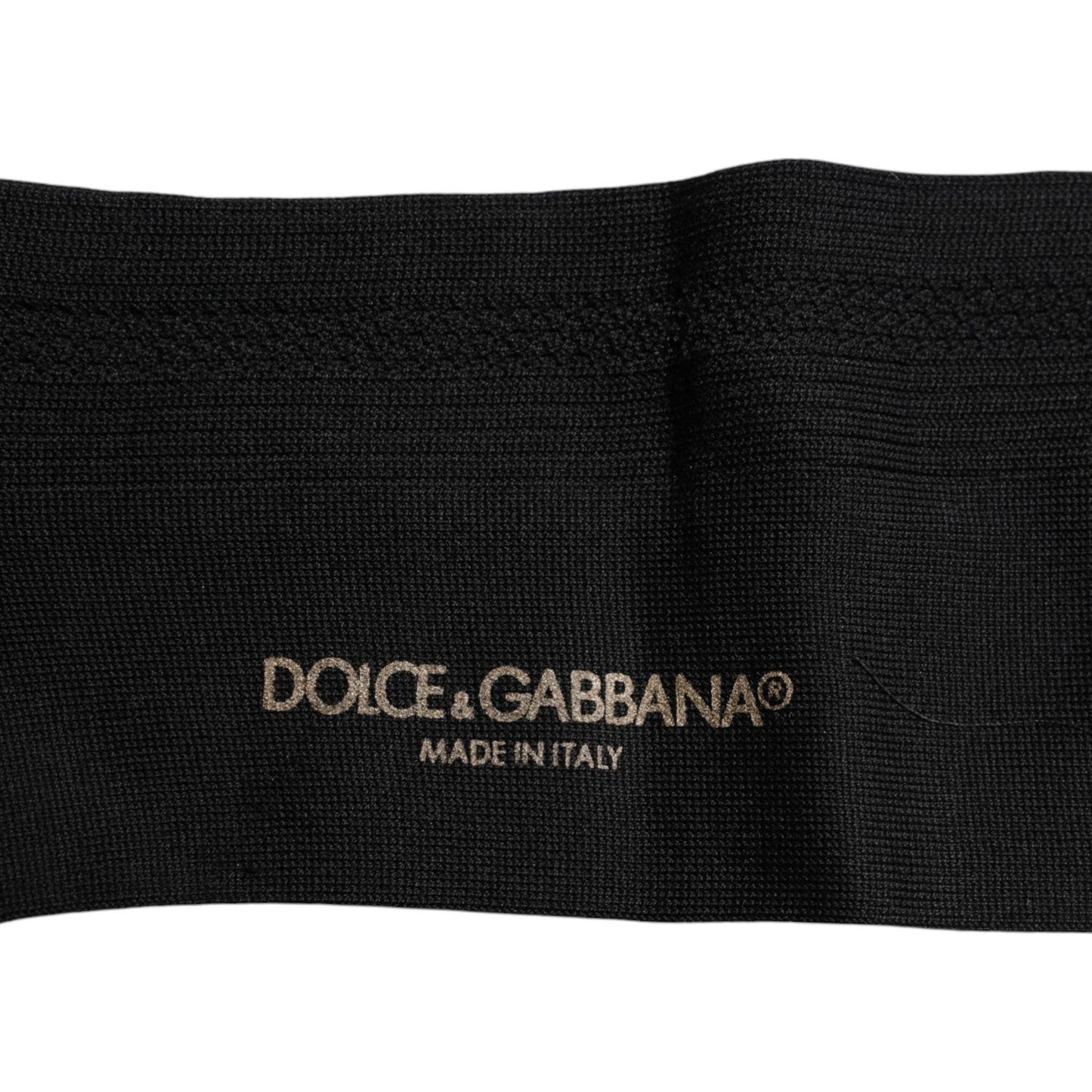 Dolce & Gabbana Black Cotton DG Logo Mid Calf Men Socks Dolce & Gabbana Black