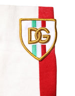 Dolce & Gabbana Multicolor Cotton DG Logo Patch Mid Calf Socks SCS2259-L
