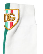 Dolce & Gabbana Multicolor Cotton DG Logo Patch Mid Calf Socks SCS2259-L
