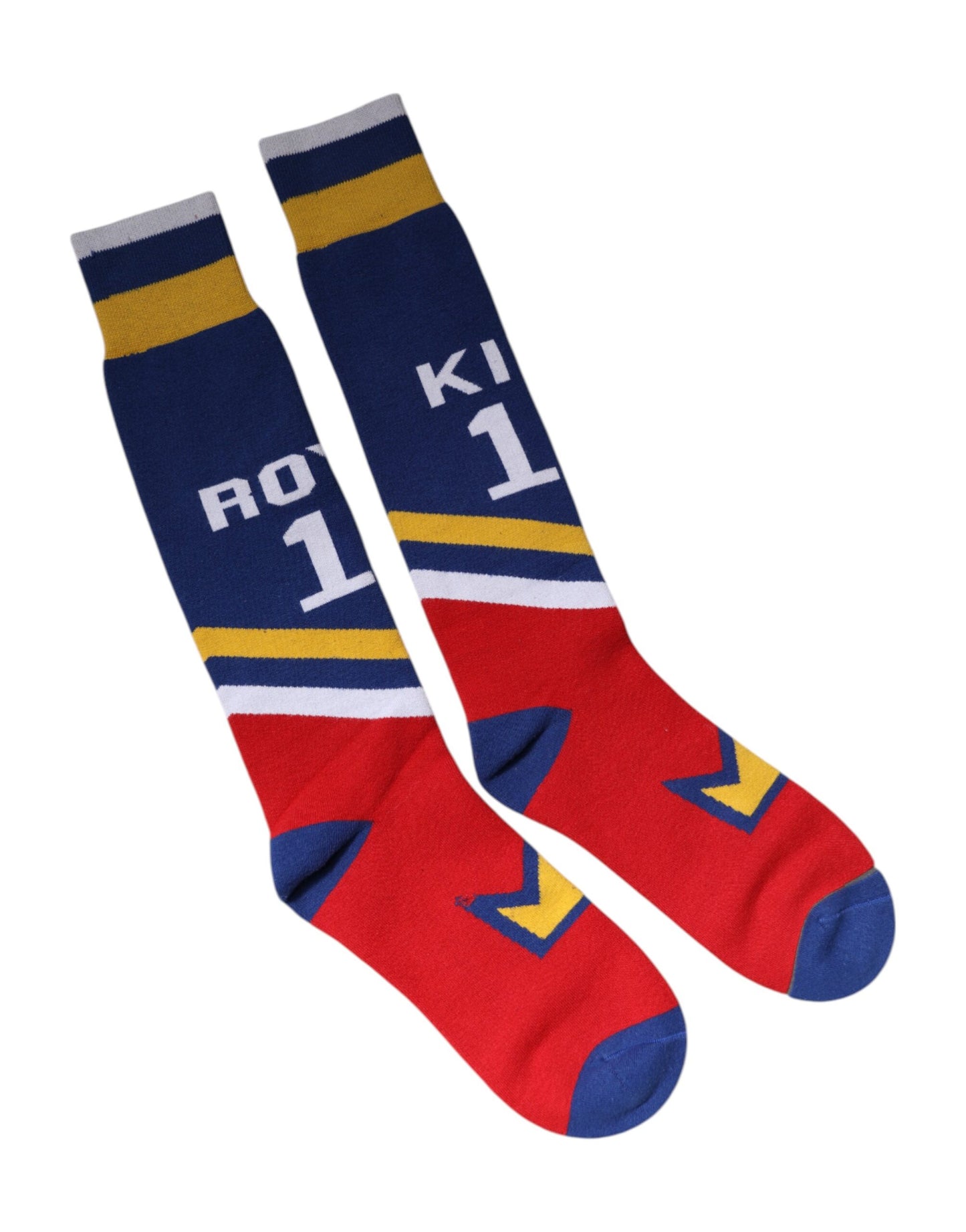 Dolce & Gabbana Multicolor Cotton Stretch Over Calf Socks SCS2257-M