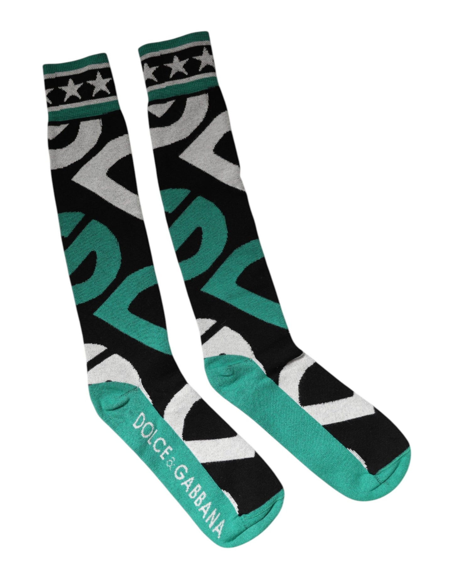 Dolce & Gabbana Multicolor Cotton Stretch Over Calf Socks SCS2258-M