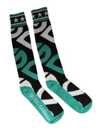 Dolce & Gabbana Multicolor Cotton Stretch Over Calf Socks SCS2258-M