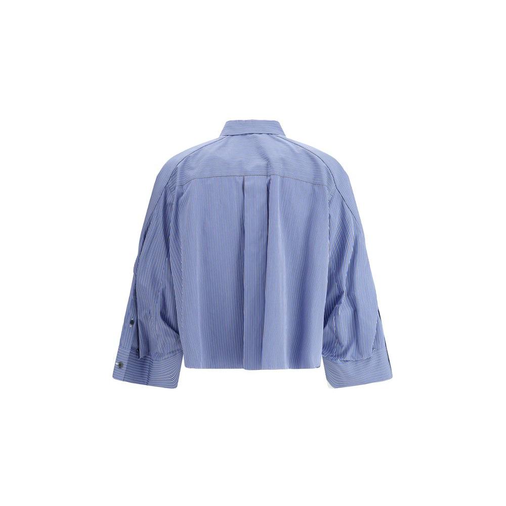 Sacai Three-quarter sleeve Shirt Sacai Light Slate Gray