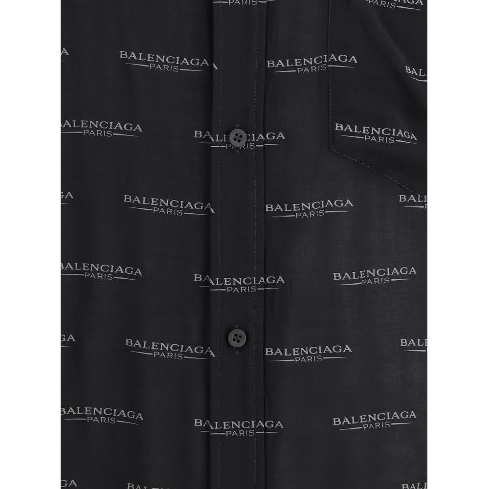 Balenciaga Logoed Shirt Balenciaga Dark Slate Gray