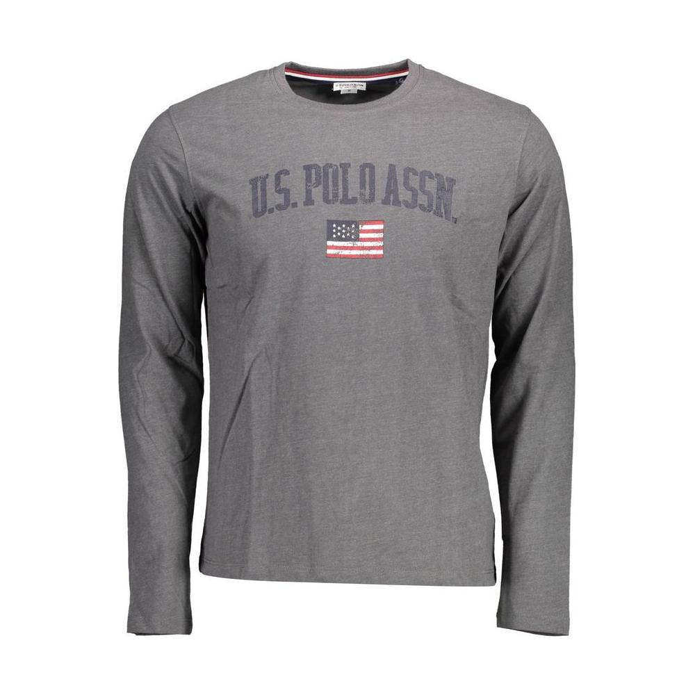 U.S. POLO ASSN. Gray Cotton Men T-Shirt U.S. POLO ASSN. Dim Gray