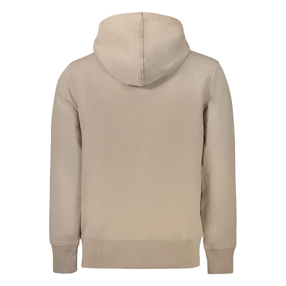 Calvin Klein Beige Cotton Men Sweater Calvin Klein Rosy Brown
